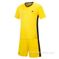 Ensemble de maillot de football simple cou personnalisé en gros simple